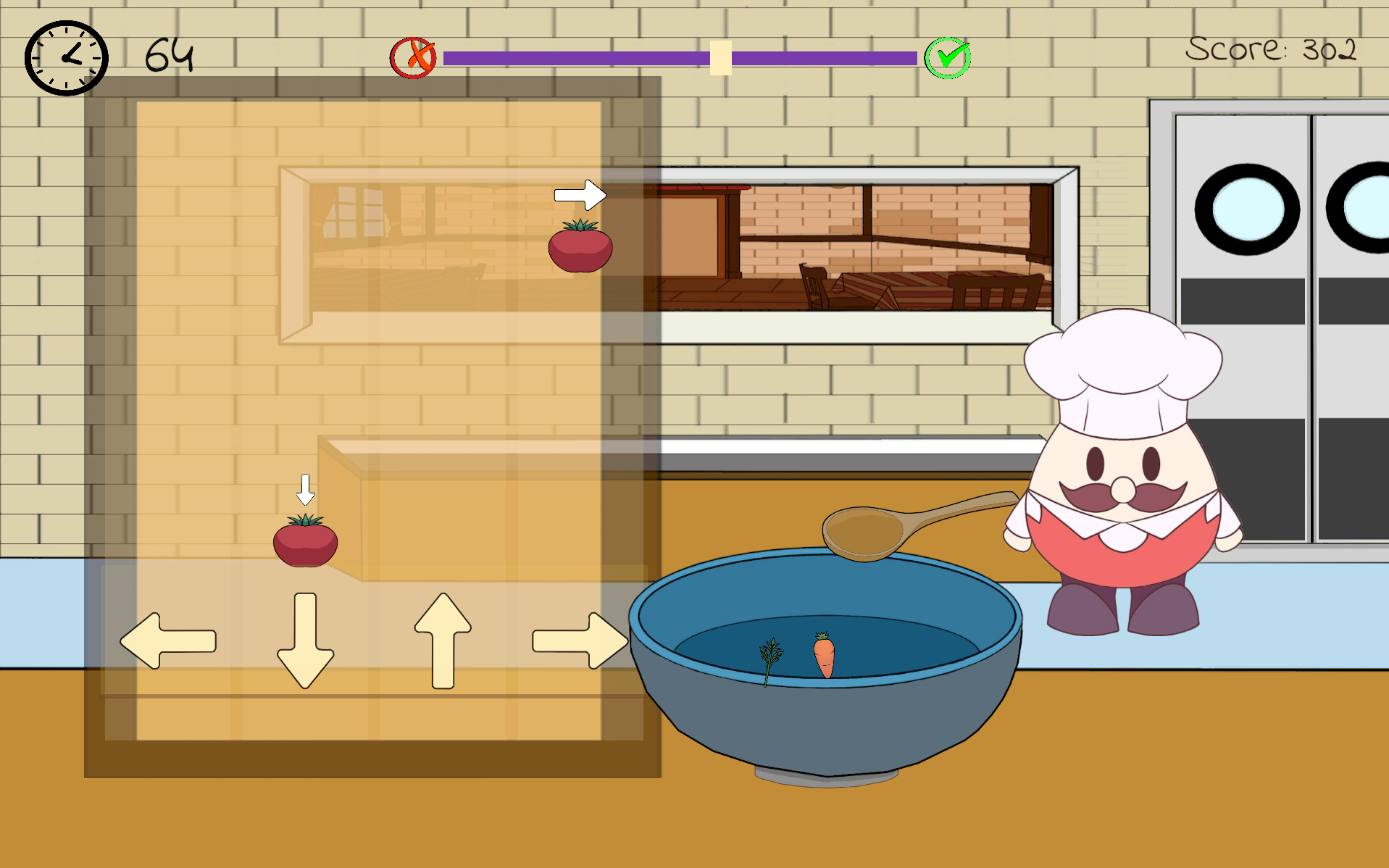 Minijuego de cocina de Mamacha.